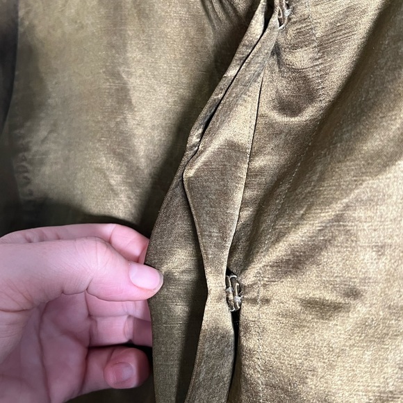 Eileen Fisher Linen And Silk Dress with‎ Pockets- Medium - Picture 4 of 9